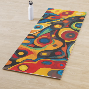 Psychedelic Warm Colors Yoga Mat