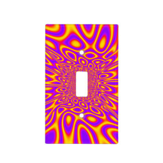 Psychedelic Warp Light Switch Cover