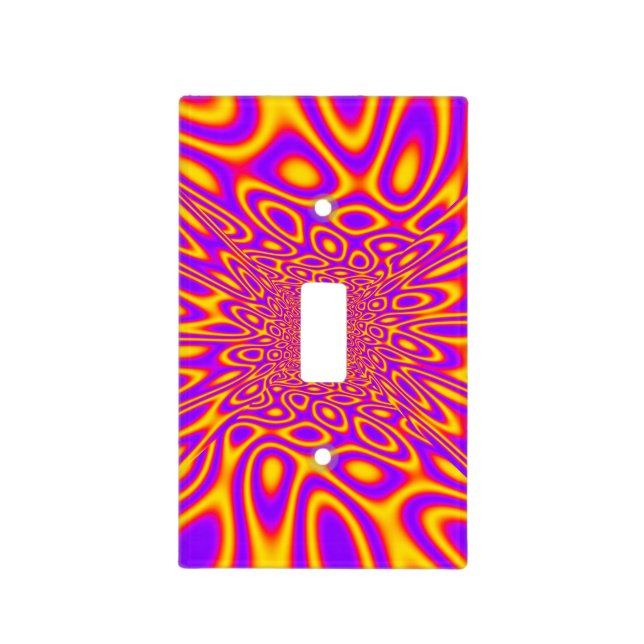 Psychedelic Warp Light Switch Cover (Front)