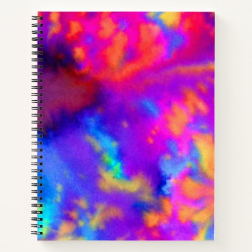 Psychedelic Watercolor Abstract Notebook