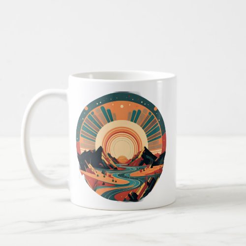 Psychedelic Waterfall Coffee Mug
