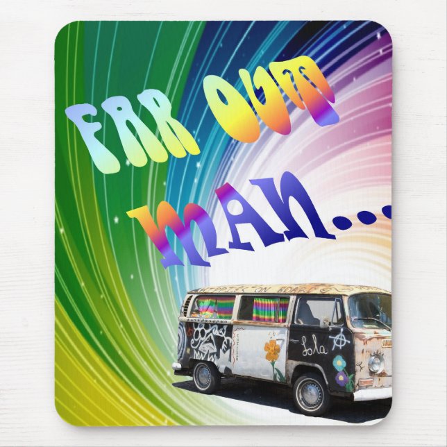 Psychedelic Wave Mousepad (Front)