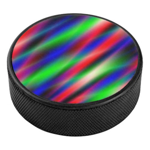 Psychedelic Waves Hockey Puck