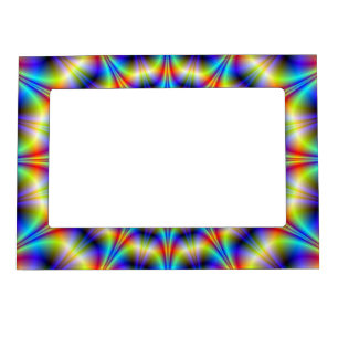 Psychedelic Wheel Magnetic Photo Frame