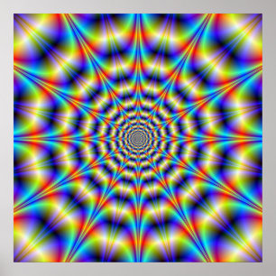 Psychedelic Wheel Poster