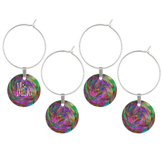 Psychedelic Wine Charm (Staggered)