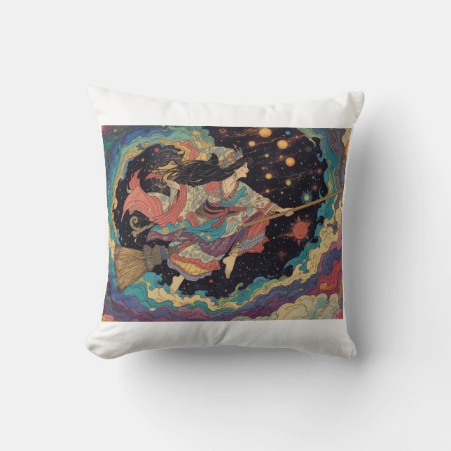 Psychedelic witch cushion (Front)