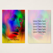 Psychedelic Woman Face + your text (Front & Back)