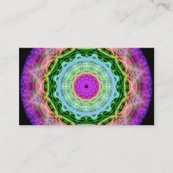 Psychedelic Wormhole Kaleidoscope Business Card by WavingFlames at Zazzle