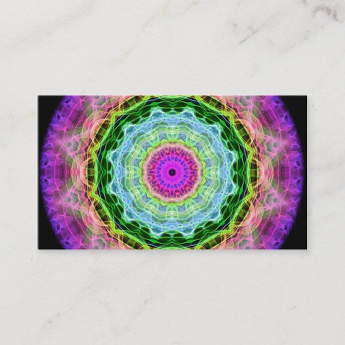 Psychedelic Wormhole kaleidoscope Business Card