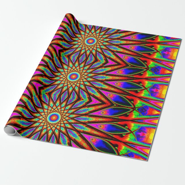 Psychedelic Wrapping Paper (Unrolled)