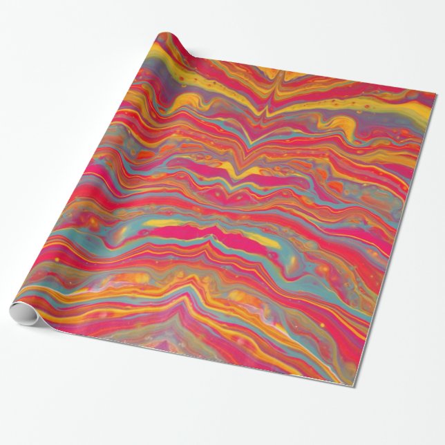 Psychedelic Wrapping Paper (Unrolled)
