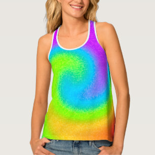 Psychedelic Yin Yang Women's Tank Top