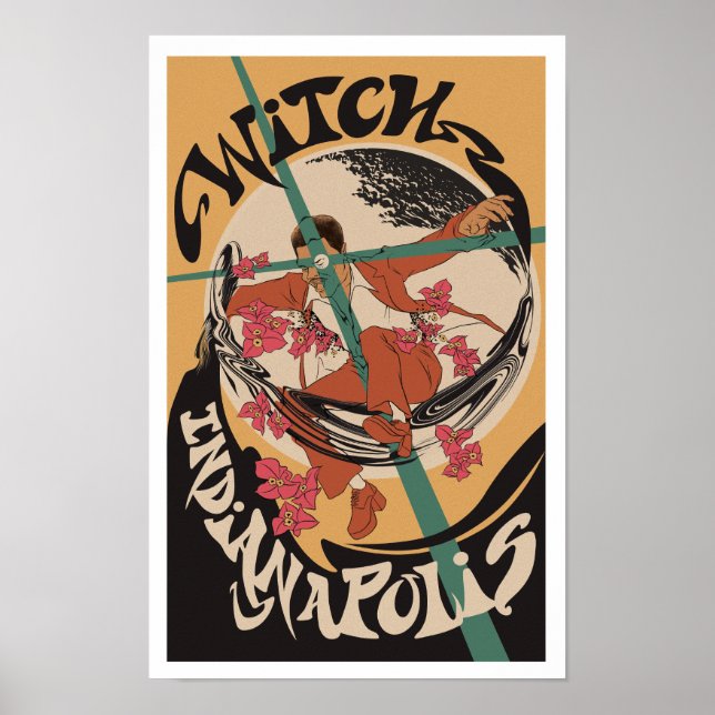 Psychedelic Zamrock WITCH Indianapolis Poster (Front)