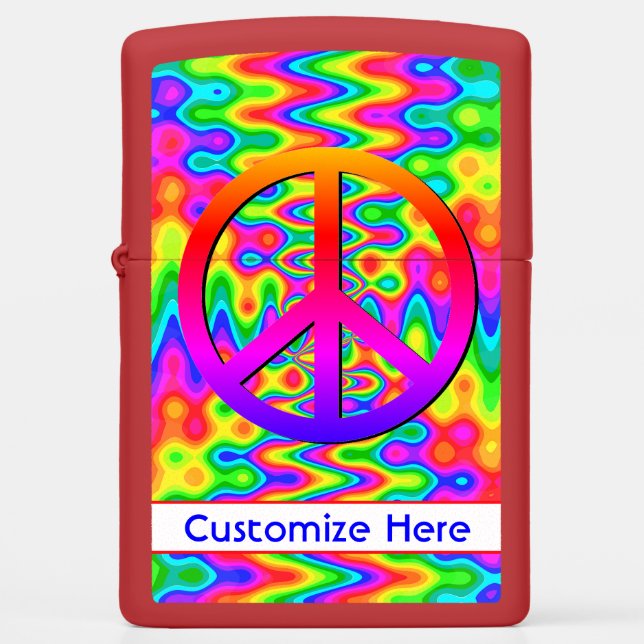 Psychedelic Zippo Lighter (Front)