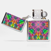 Psychedelic Zippo Street Chrome Pocket Lighter | Zazzle