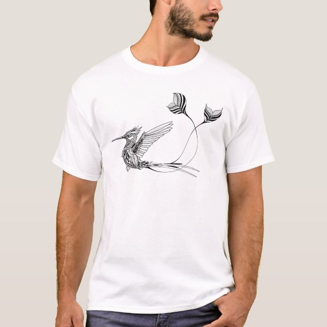 Psychedlic Bird Tattoo T-Shirt (Front)