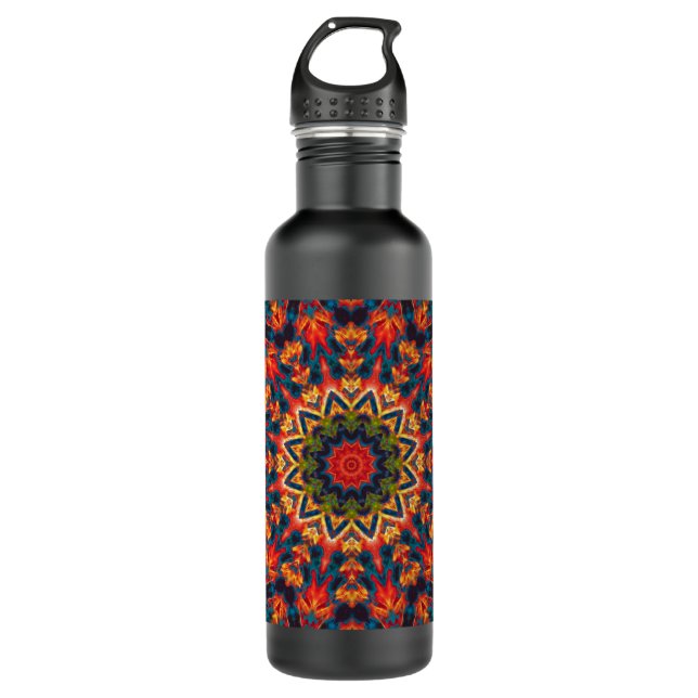 Psychedlic Flower Water Bottle (Front)