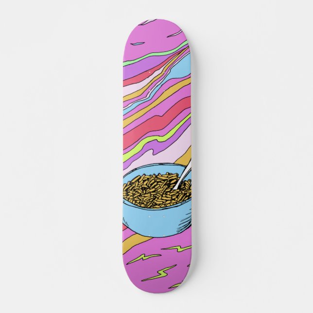 Psychedlic Mac N Cheese Skateboard Deck (Front)