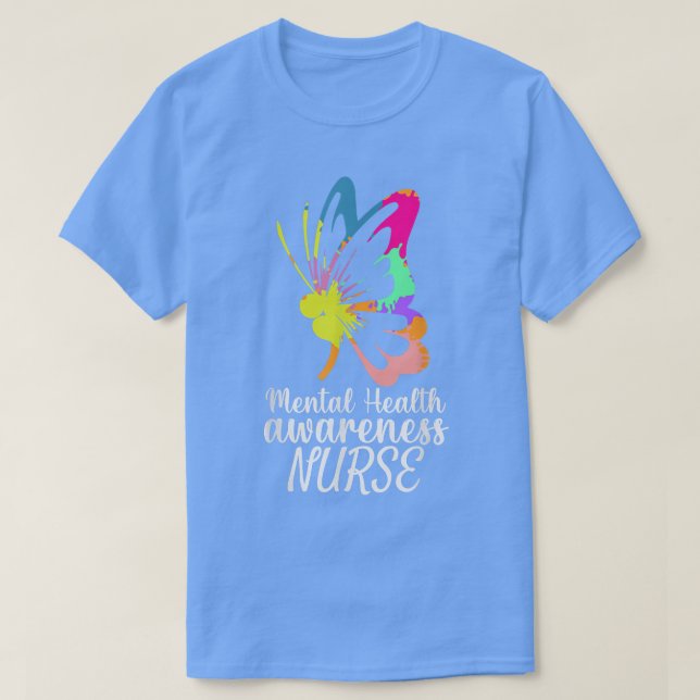 Psychiatric Mental Health Awareness 2022 Nurse Pra T-Shirt (Design Front)