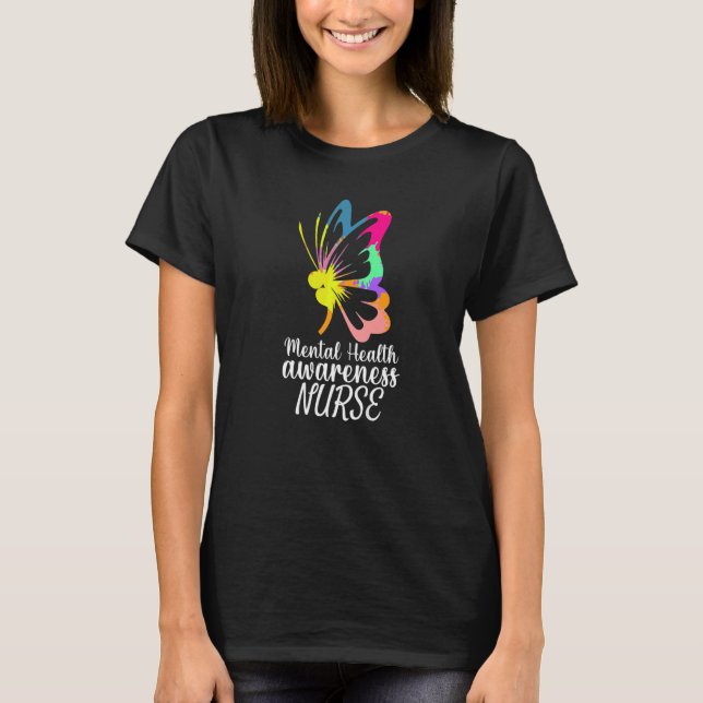 Psychiatric Mental Health Awareness 2022 Nurse Pra T-Shirt (Front)