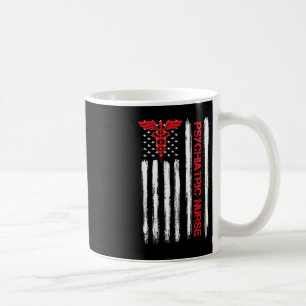 Psychiatric Nurse American Flag RN Mental Health P Coffee Mug