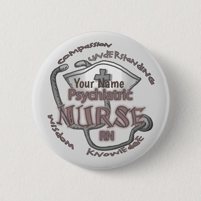 Psychiatric Nurse Axiom Button (Front)