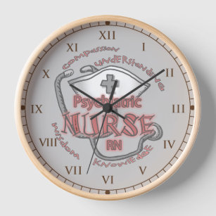 Psychiatric Nurse Axiom custom name clock