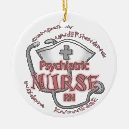 Psychiatric Nurse Axiom custom name ornament