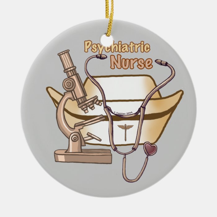 Psychiatric Nurse Collage Christmas Ornament