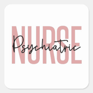 Psychiatric Nurse Gifts for mental health nurse Square Sticker