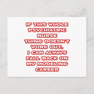 Psychiatric Nurse Humor ... Modeling Career Postcard