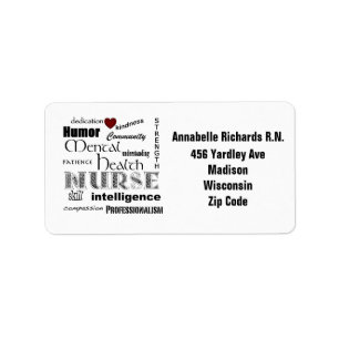 Psychiatric Nurse Pride+Personalize Name/Address Label