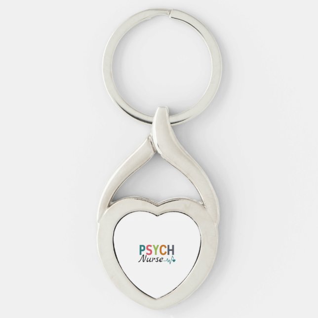 Psychiatric Nurse Psych Nurse Keychain (Front)