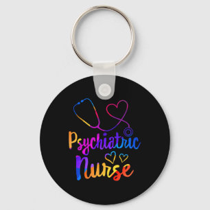 Psychiatric Nurse Week RN Mental Health Nursing Sc Keychain