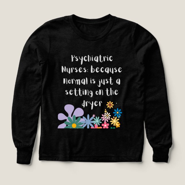 Psychiatric Nurses Tri-Blend Shirts (Design Front)