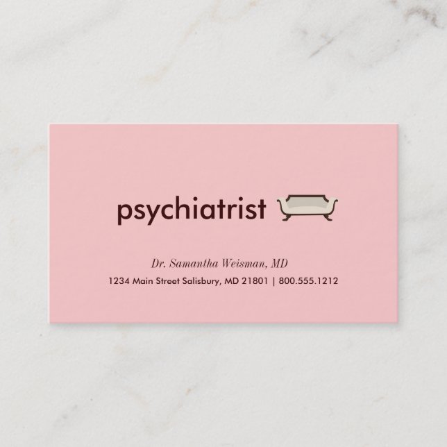 Psychiatrist Business Cards (Front)
