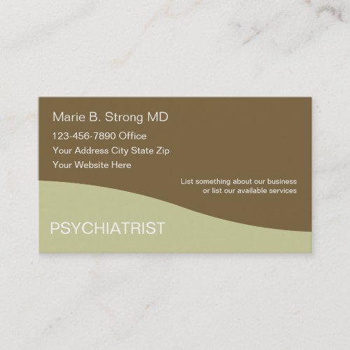 Psychiatrist Business Cards