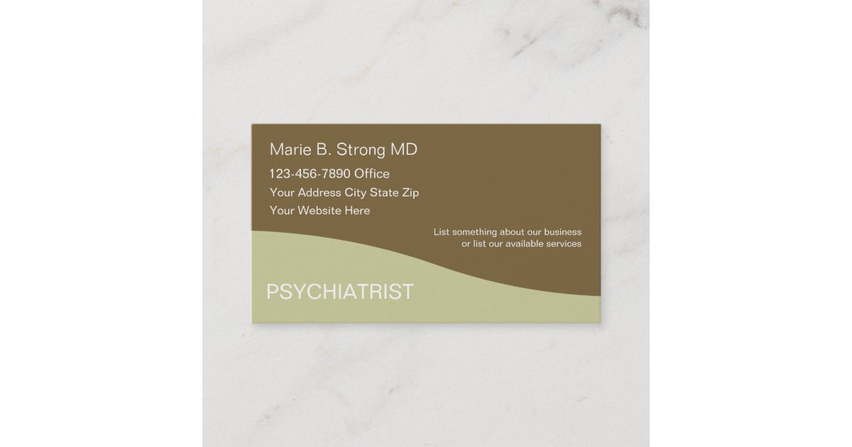 Psychiatrist Business Cards Zazzle