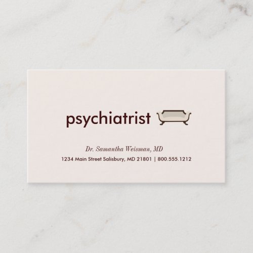 Psychiatrist Business Cards