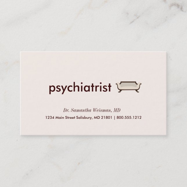Psychiatrist Business Cards (Front)