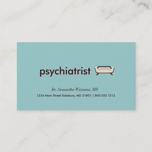 Customizable Psychiatrist Business Cards