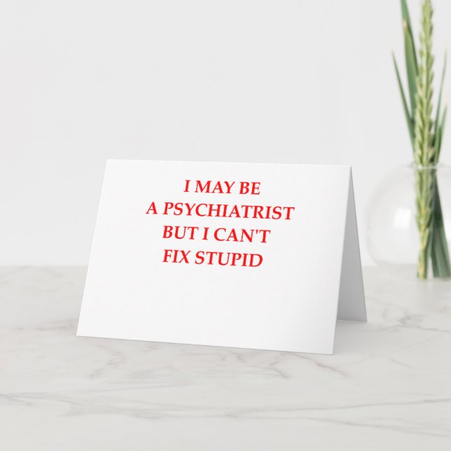 PSYCHIATRIST CARD (Front)
