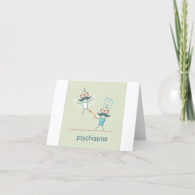 Psychiatrist Letterpress Thank You Card (Creator Uploaded)