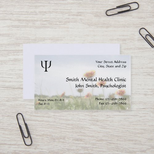 Psychiatrist Mental Health Business Card