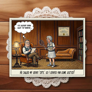 Psychiatrist Office Humor Cartoon Postcard