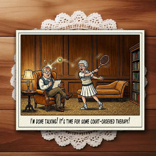 Psychiatrist Office Humor Cartoon Postcard
