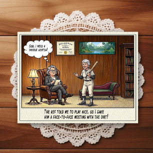 Psychiatrist Office Humor Cartoon Postcard