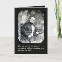 Psychiatrist psychiatry humorous greeting card