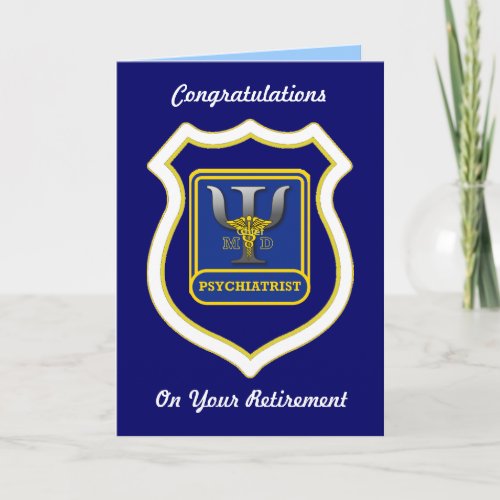 Psychiatrist Retirement Card